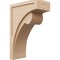 Ekena Millwork 12"W x 24"D x 36"H Classic Viola Rough Cedar Woodgrain TimberThane Corbel, Primed Tan CORUR12X24X36VIORCPR - alternate 1